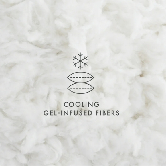 Cooling Gel Fiber Pillow 2-Pack Queen For All Sleep Styles-Back, Side & Stomach - Picture 4 of 7